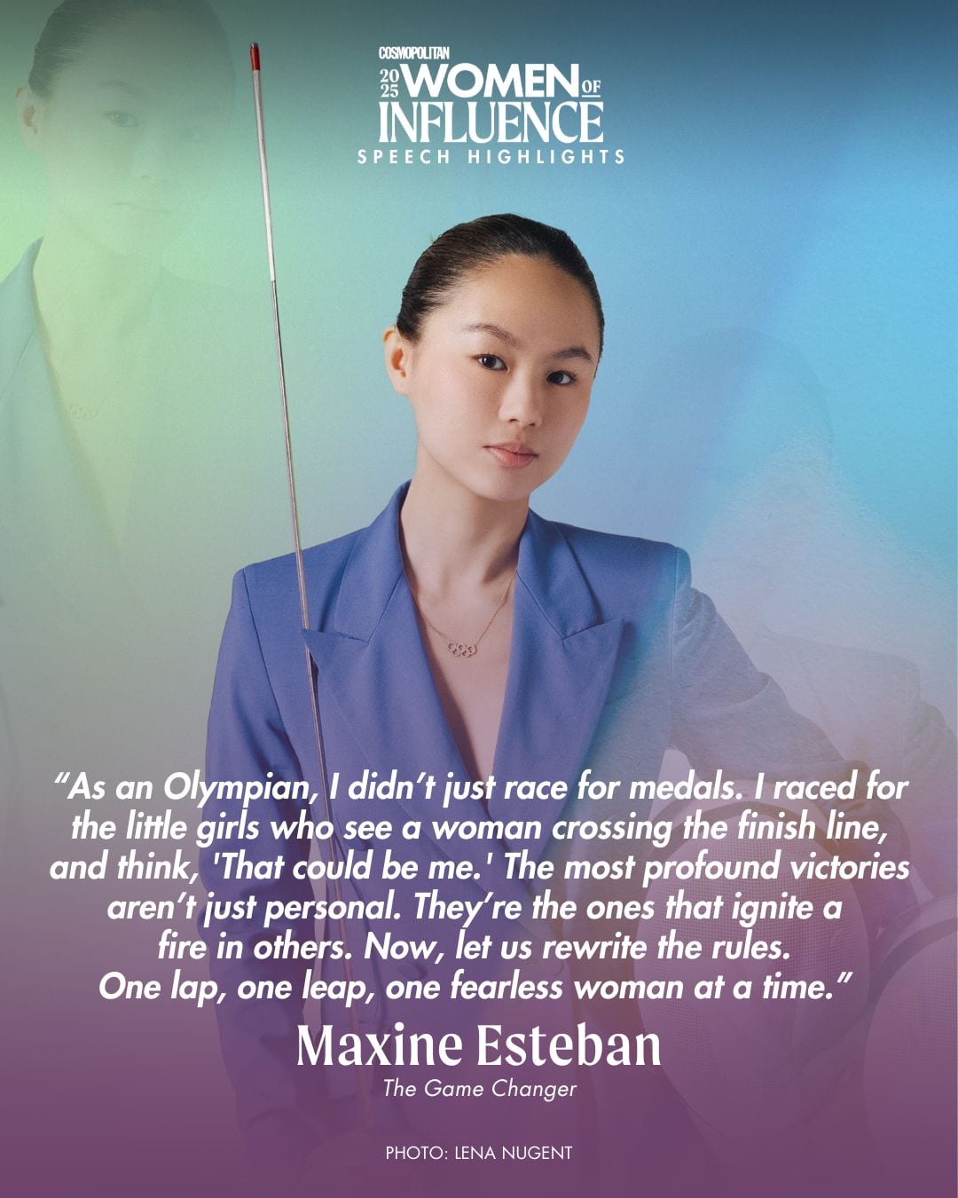 Cosmopolitan Philippines' Women of Influence 2025 awardee maxine esteban's speech